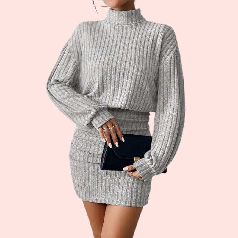 Amelie - Rippgestricktes Bodycon-Top