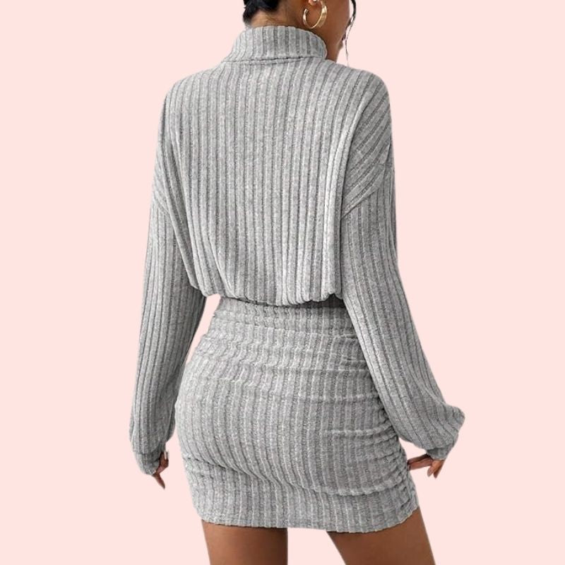 Amelie - Rippgestricktes Bodycon-Top