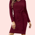 Daniela - Strickkleid mit Rundhalsausschnitt