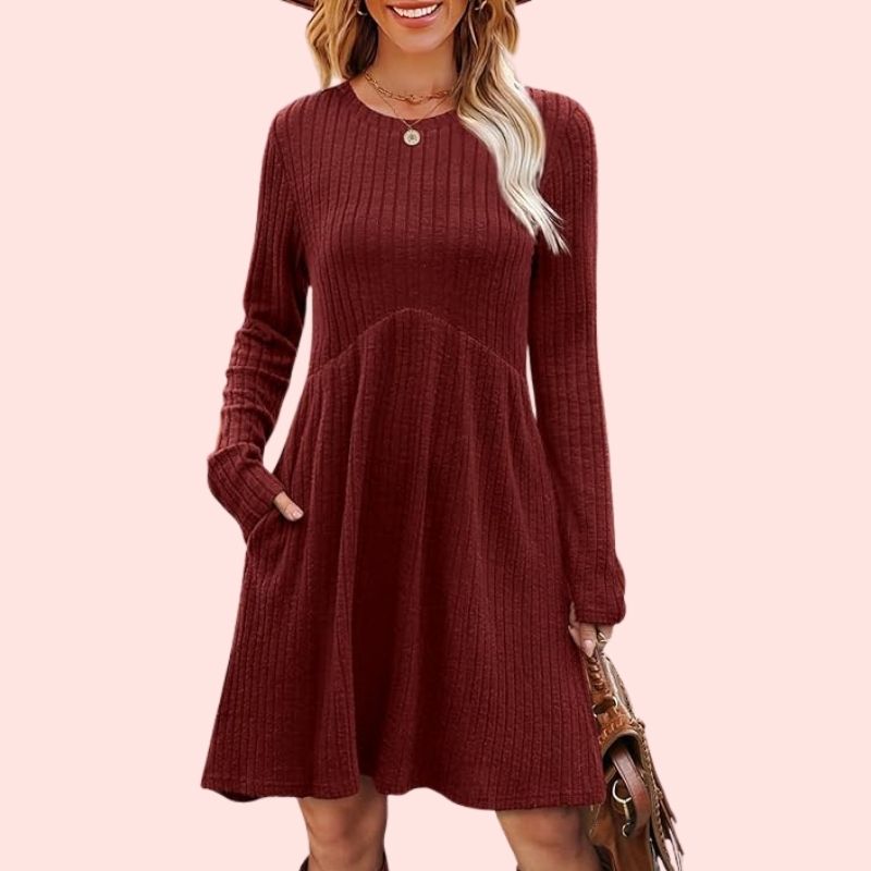 Bianca - Tunika-Kleid mit Rundhalsausschnitt