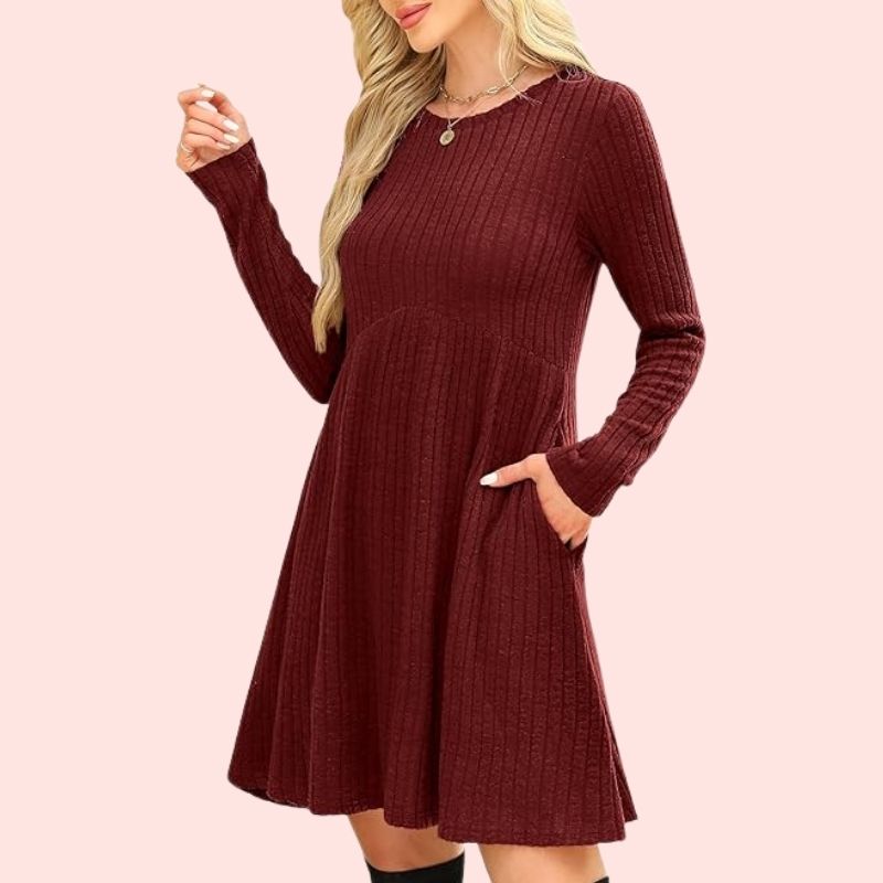 Bianca - Tunika-Kleid mit Rundhalsausschnitt