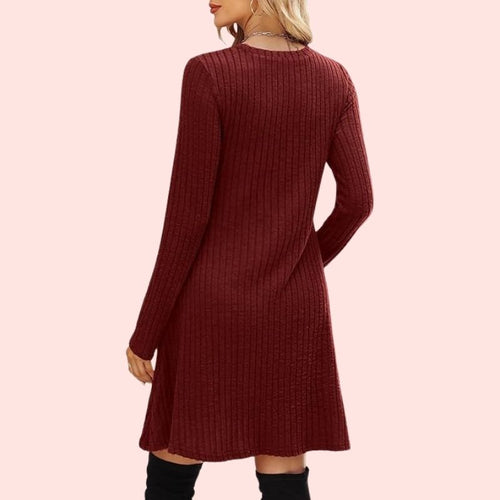Bianca - Tunika-Kleid mit Rundhalsausschnitt